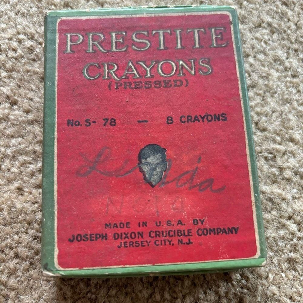 Prestite Crayons No. 5-78 Joseph Dixon Crucible Company New Jersey